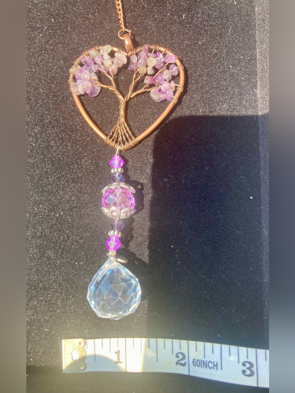Amethyst Crystal Tree of Life Sun catcher